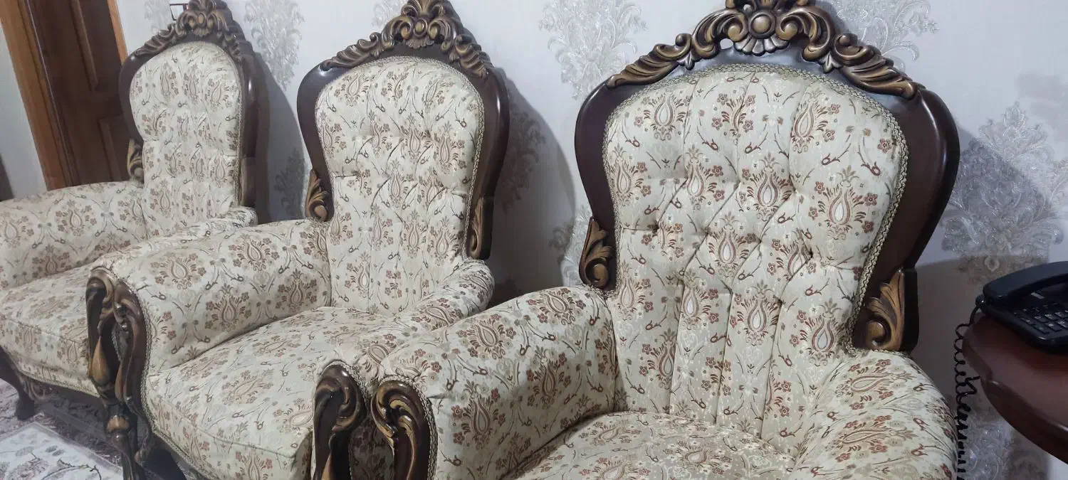 مبل استیل ۹ نفره سالم|مبلمان خانگی و میز عسلی|بهشهر, |دیوار