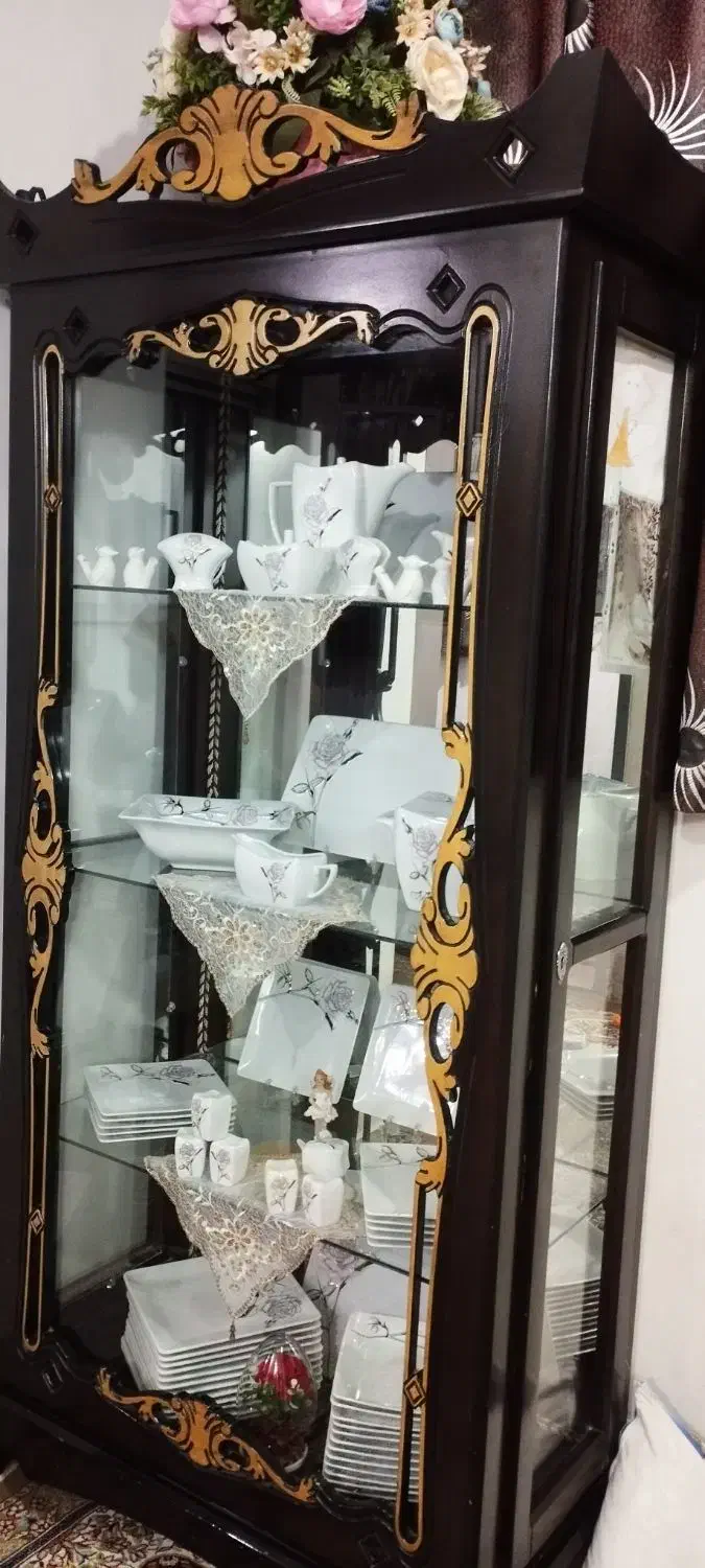 بوفه چوبی|بوفه، ویترین، کنسول|یزد, |دیوار