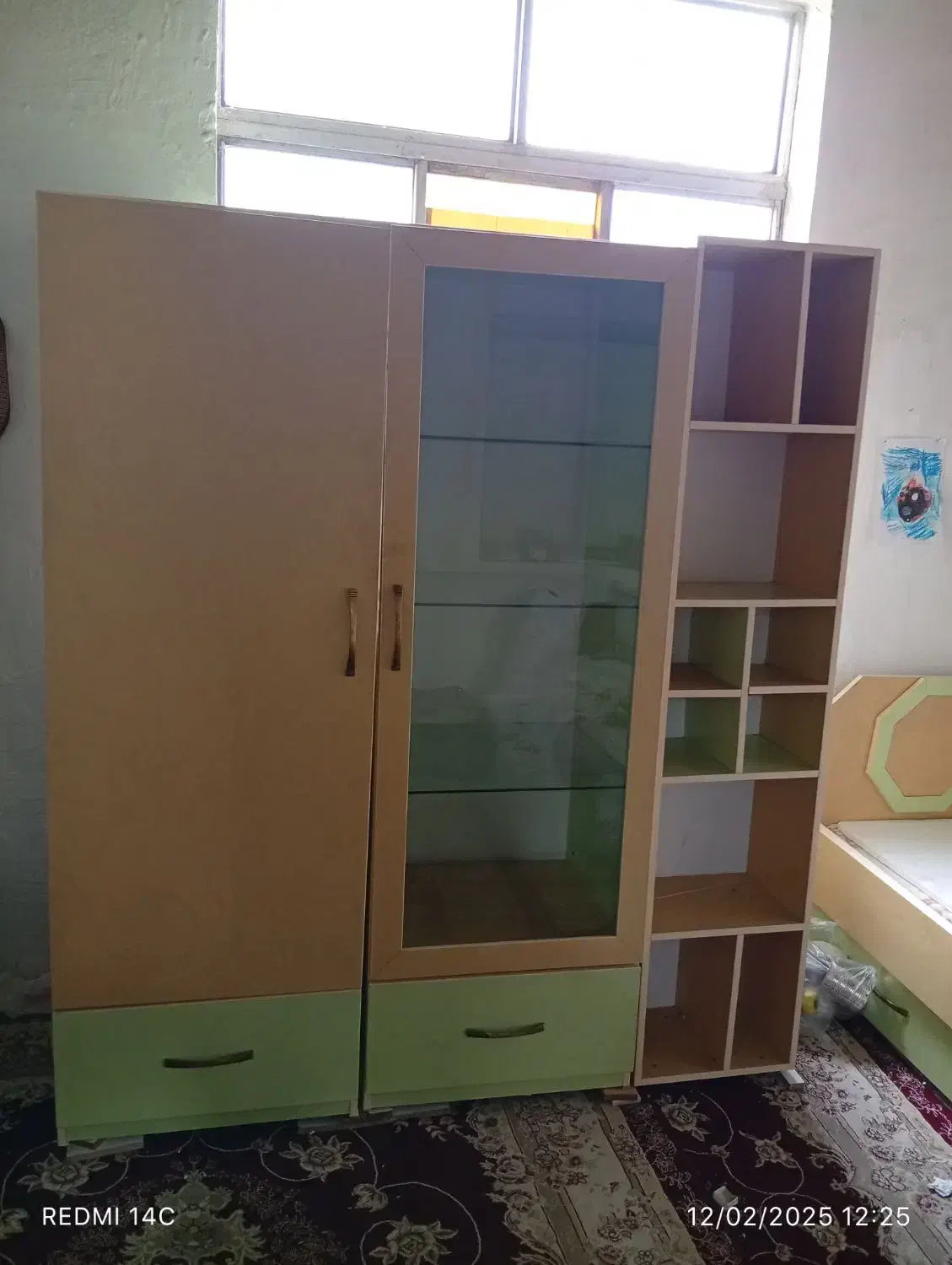 کمد ۳ تیکه همراه با تخت خواب|جاکفشی، کمد، دراور|لنگرود, |دیوار