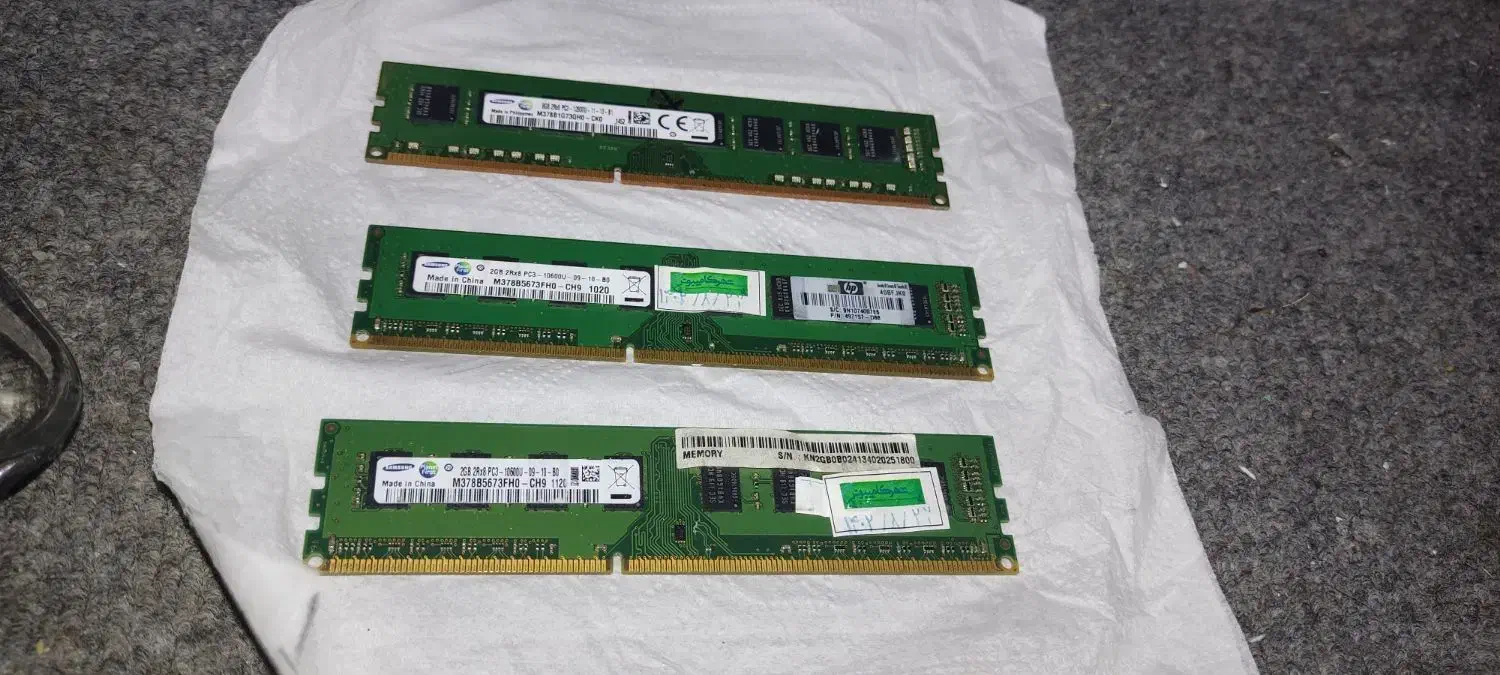 سه عدد رم کامپیوتر ddr3|قطعات و لوازم جانبی رایانه|شیراز, بازار|دیوار