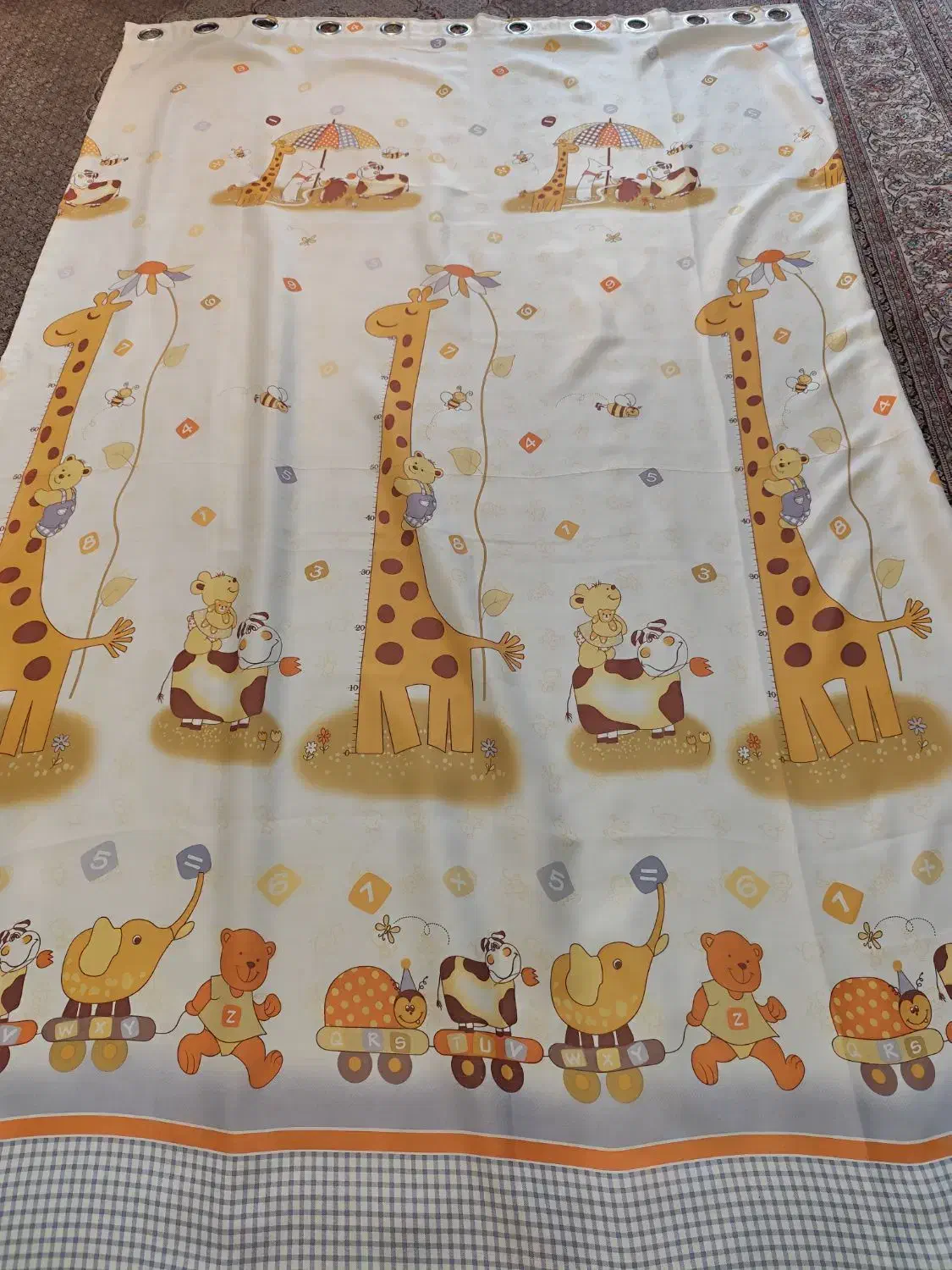 پرده اتاق کودک|پرده، رانر، رومیزی|تهران, سازمان برنامه جنوبی|دیوار