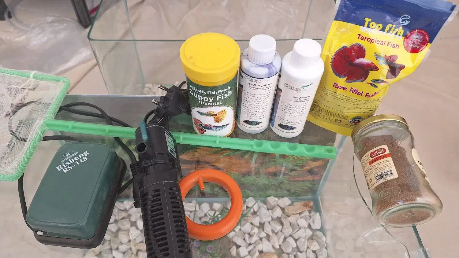 ماهی کوپی واکواریوم شیشه خم|ماهی|زنجان, |دیوار