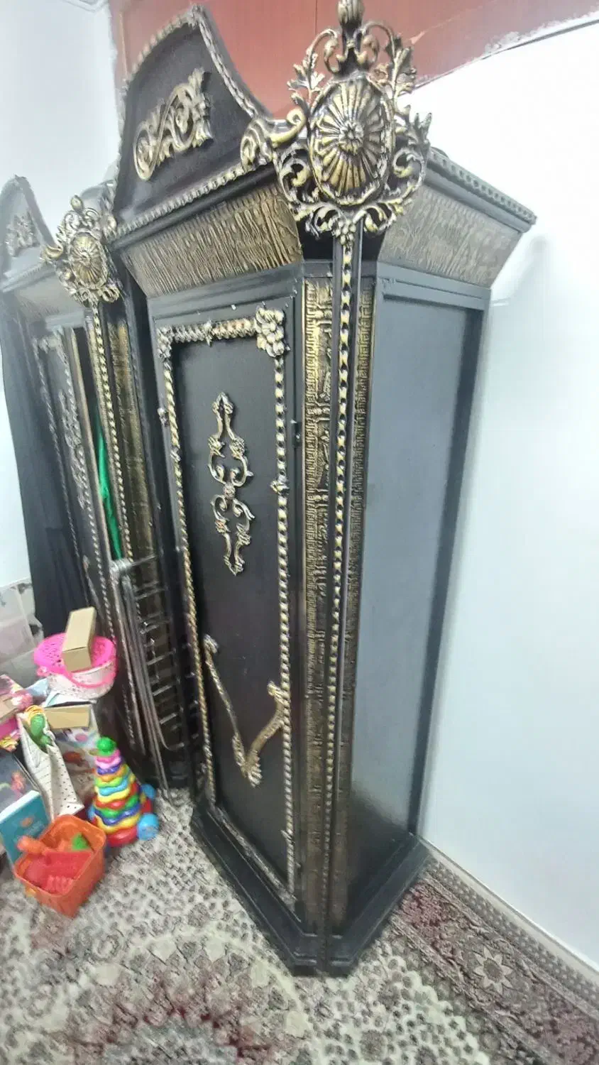 کمد فرفورژه ( ترکیب چوب و آهن )بسیار کم کار و سالم|جاکفشی، کمد، دراور|مشهد, موسوی قوچانی|دیوار