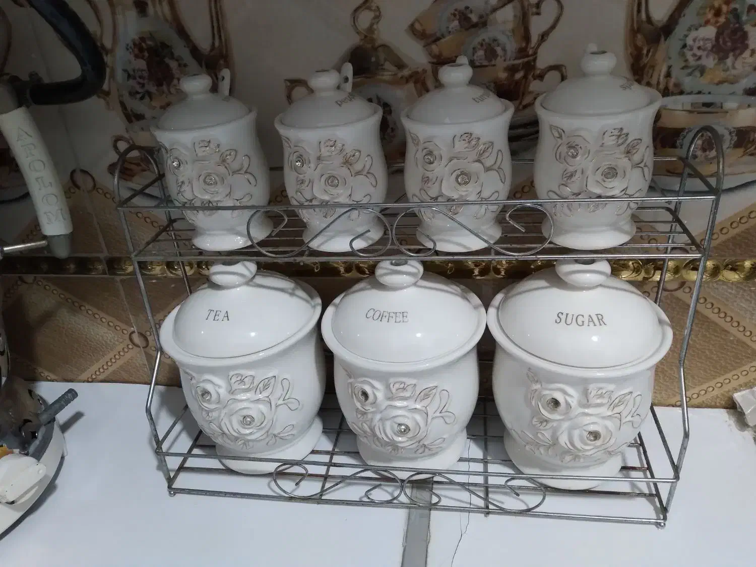 پاسماوری شیک و کاملا سالم|ظروف سرو و پذیرایی|قم, قلعه کامکار|دیوار