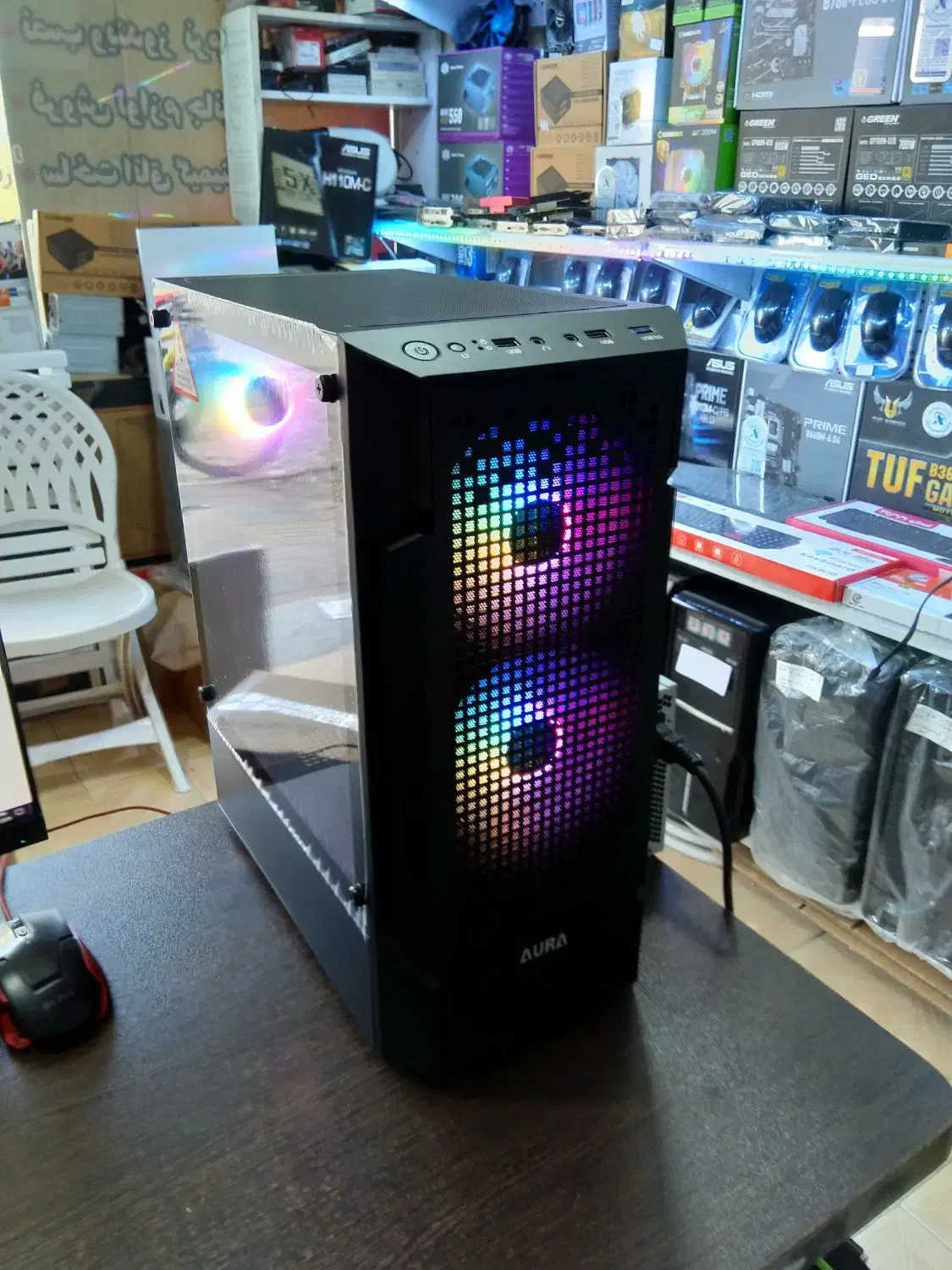 کیس asus گیم طراحی اهنگ سازی|رایانه رومیزی|رشت, باهنر|دیوار