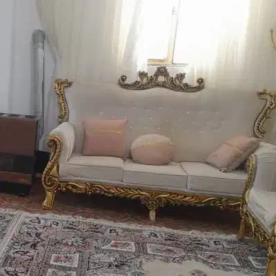 فروش مبل ۷نفره و ساعت ایستاده و بوفه|بوفه، ویترین، کنسول|گیلوان, |دیوار