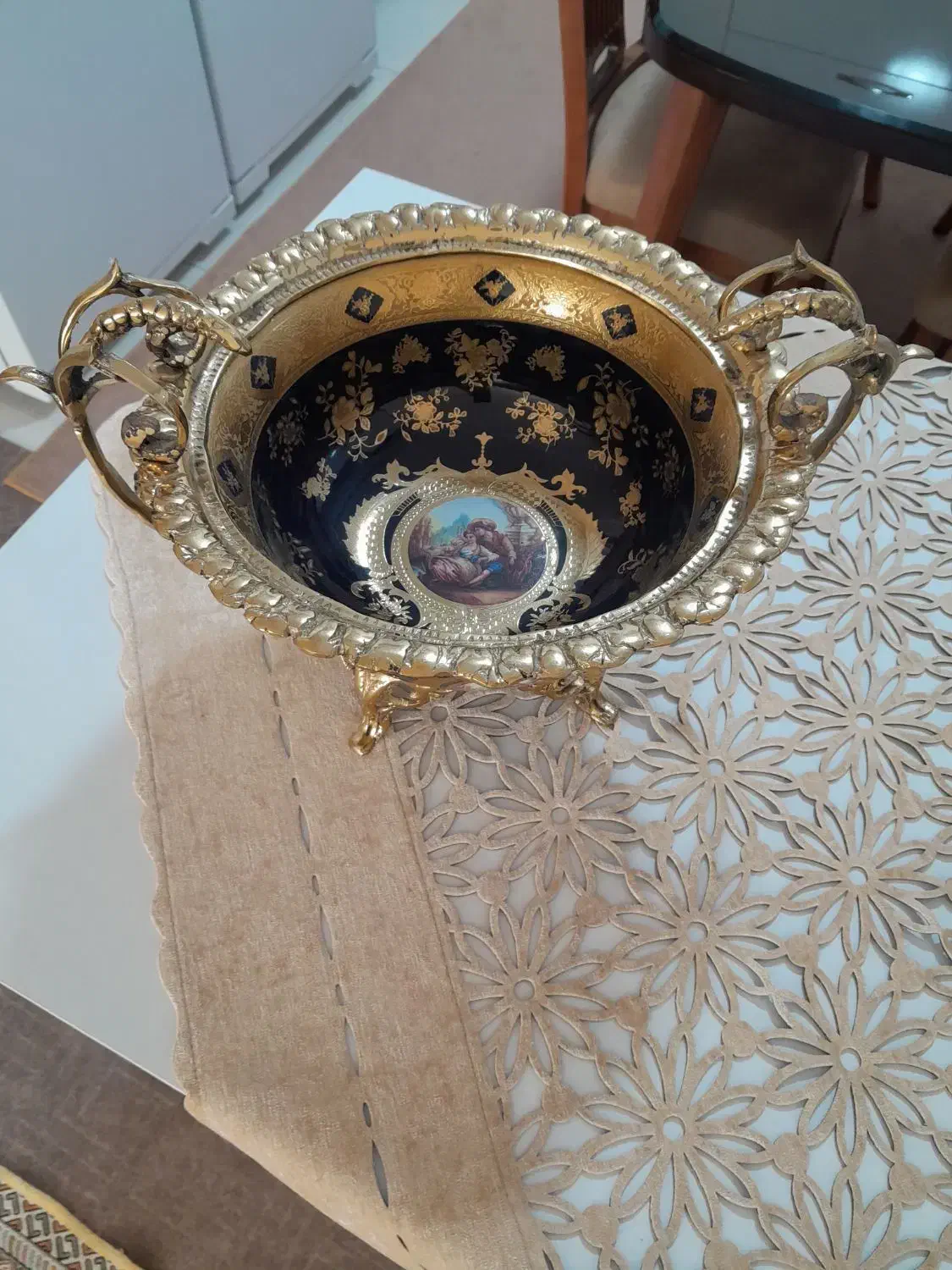 ظرف برنجی|ظروف سرو و پذیرایی|مشهد, مقدم|دیوار