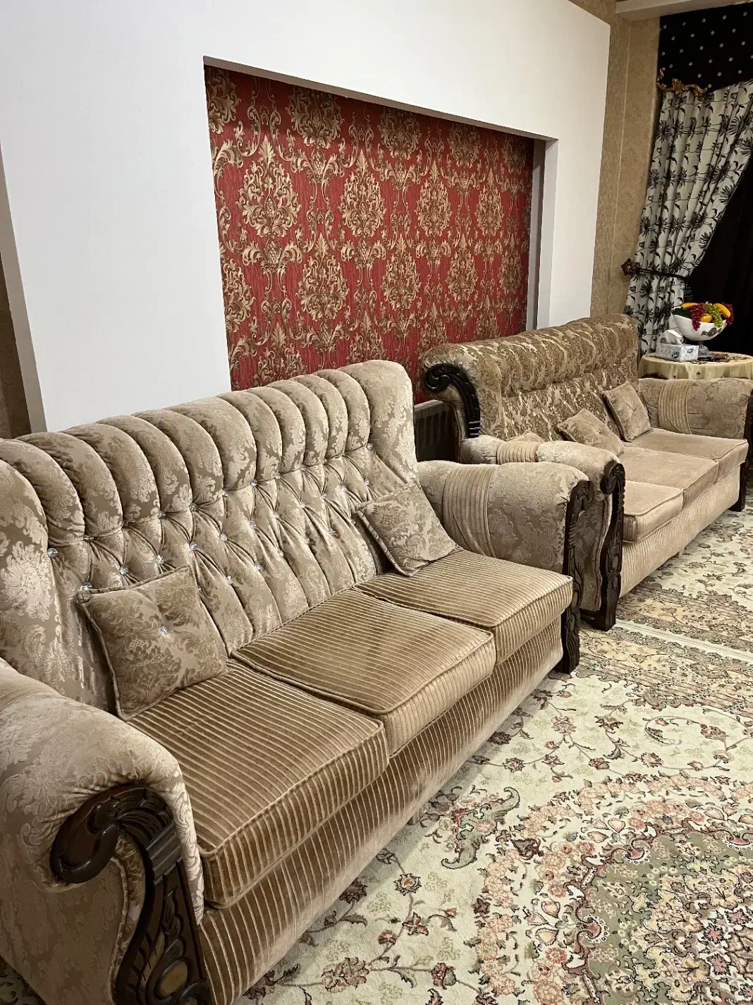 مبل ده نفره با میز جلو مبلی|مبلمان خانگی و میز عسلی|آزادشهر, |دیوار