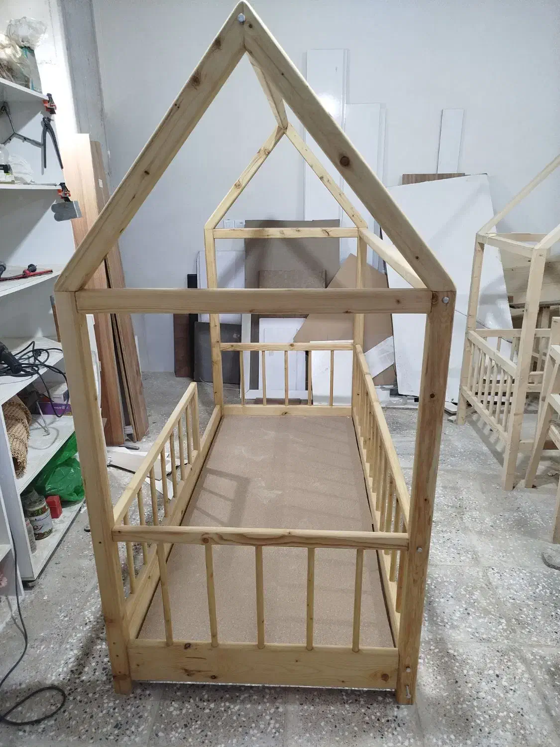 سرویس تخت خواب کلبه ای نوزاد|تخت و سرویس خواب|گرگان, |دیوار