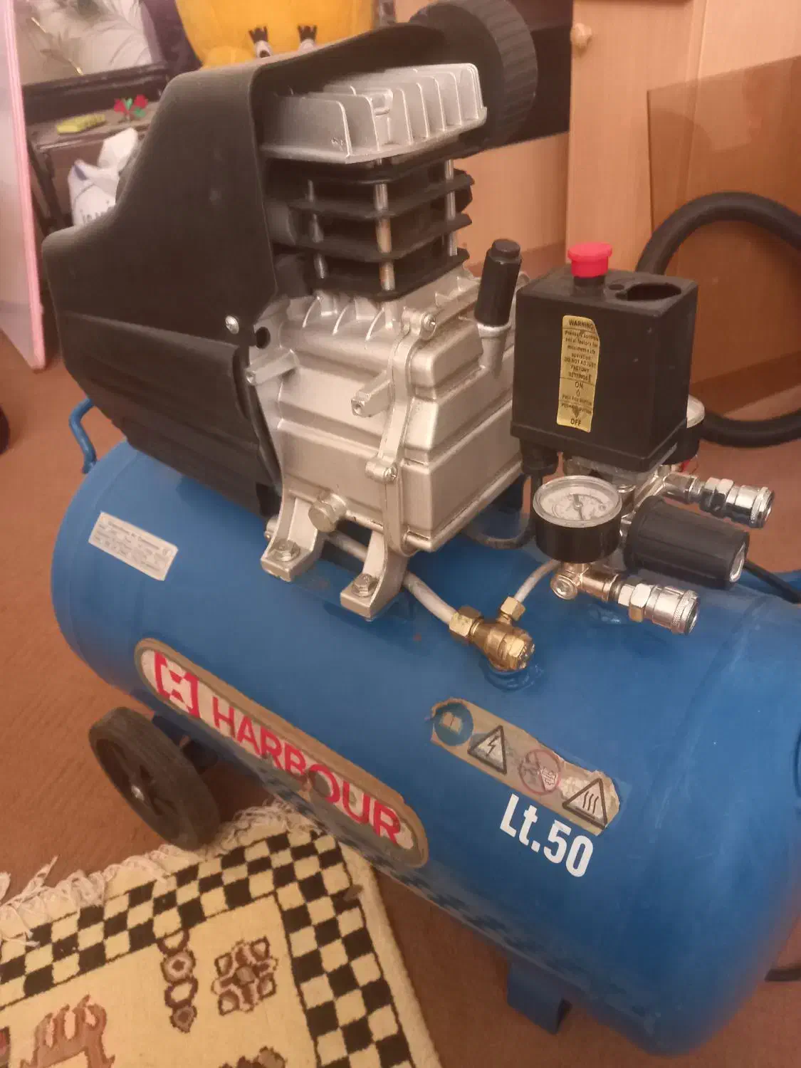 کمپرسور باد ۵۰ لیتری|ابزارآلات|شیراز, شهرک مهدیه|دیوار