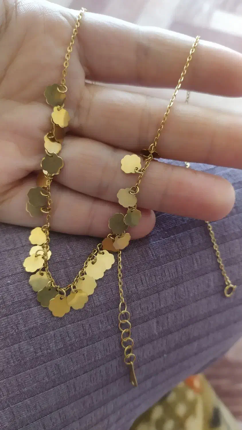 گردنی طلا و  گوشواره طلای دخترانه نونو|جواهرات|اردبیل, |دیوار