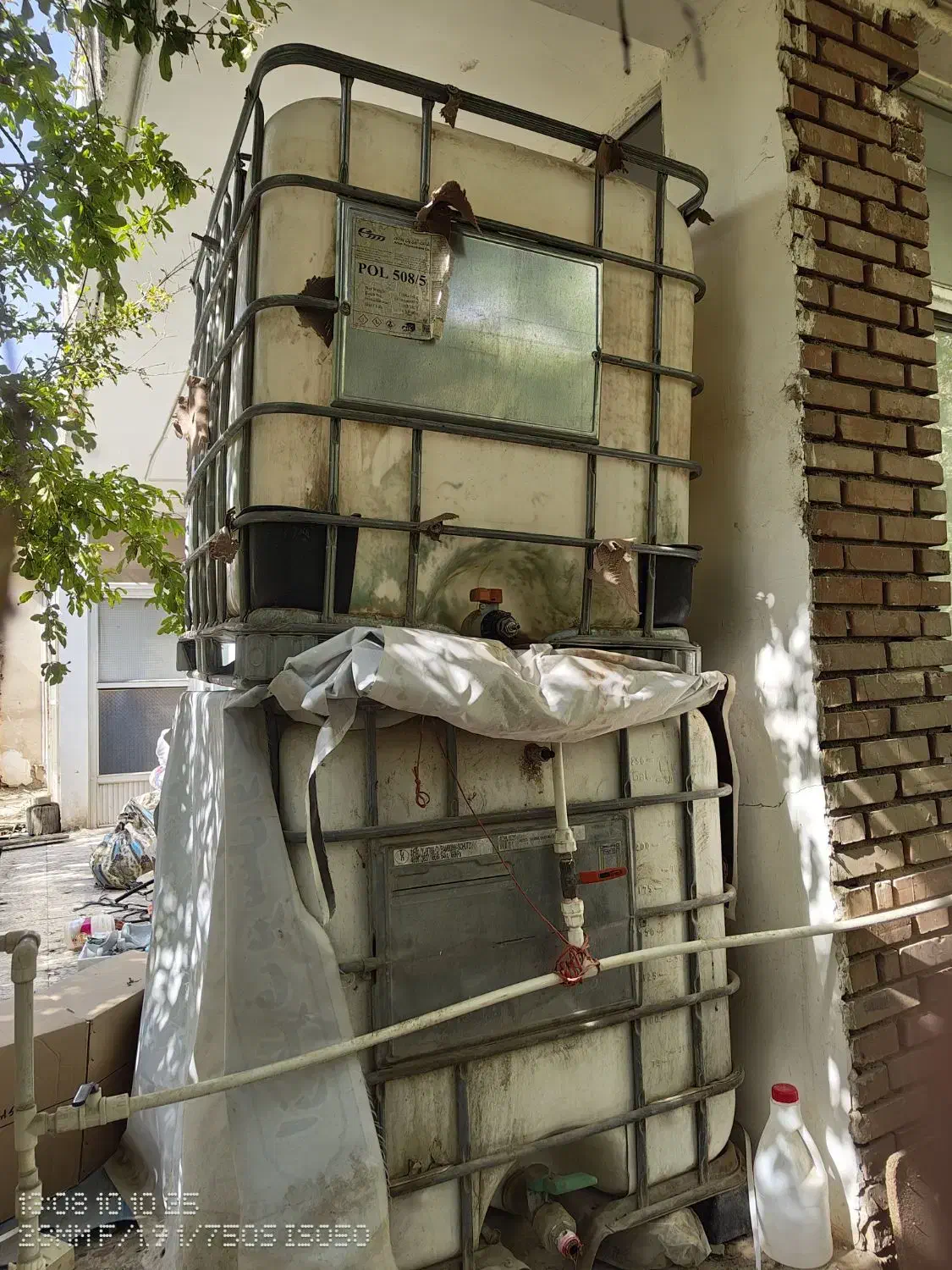 مخزن 1000 لیتری چهارچوب دار|مصالح و تجهیزات ساختمان|پاکدشت, پارچین|دیوار