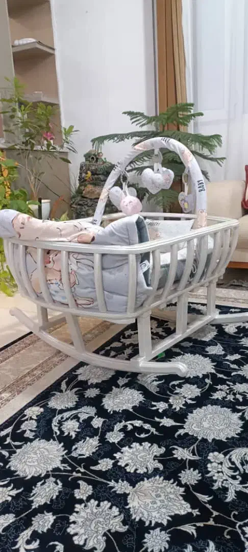 گهواره چوبی راک|اسباب و اثاث بچه|باغستان, |دیوار