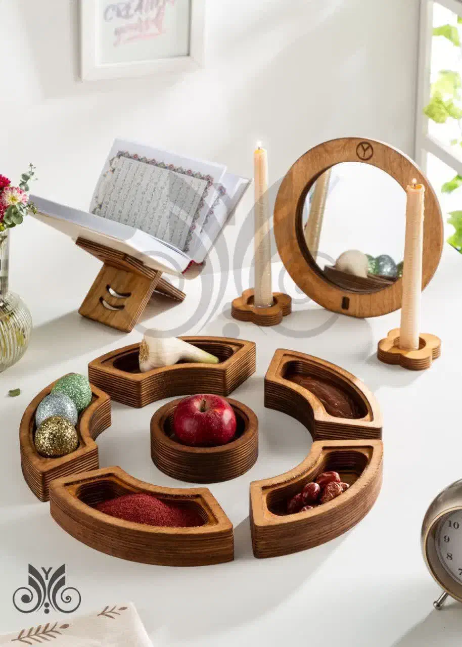 ظروف چوبی هفت سین|ظروف سرو و پذیرایی|پاکدشت, پاکدشت (مامازند)|دیوار