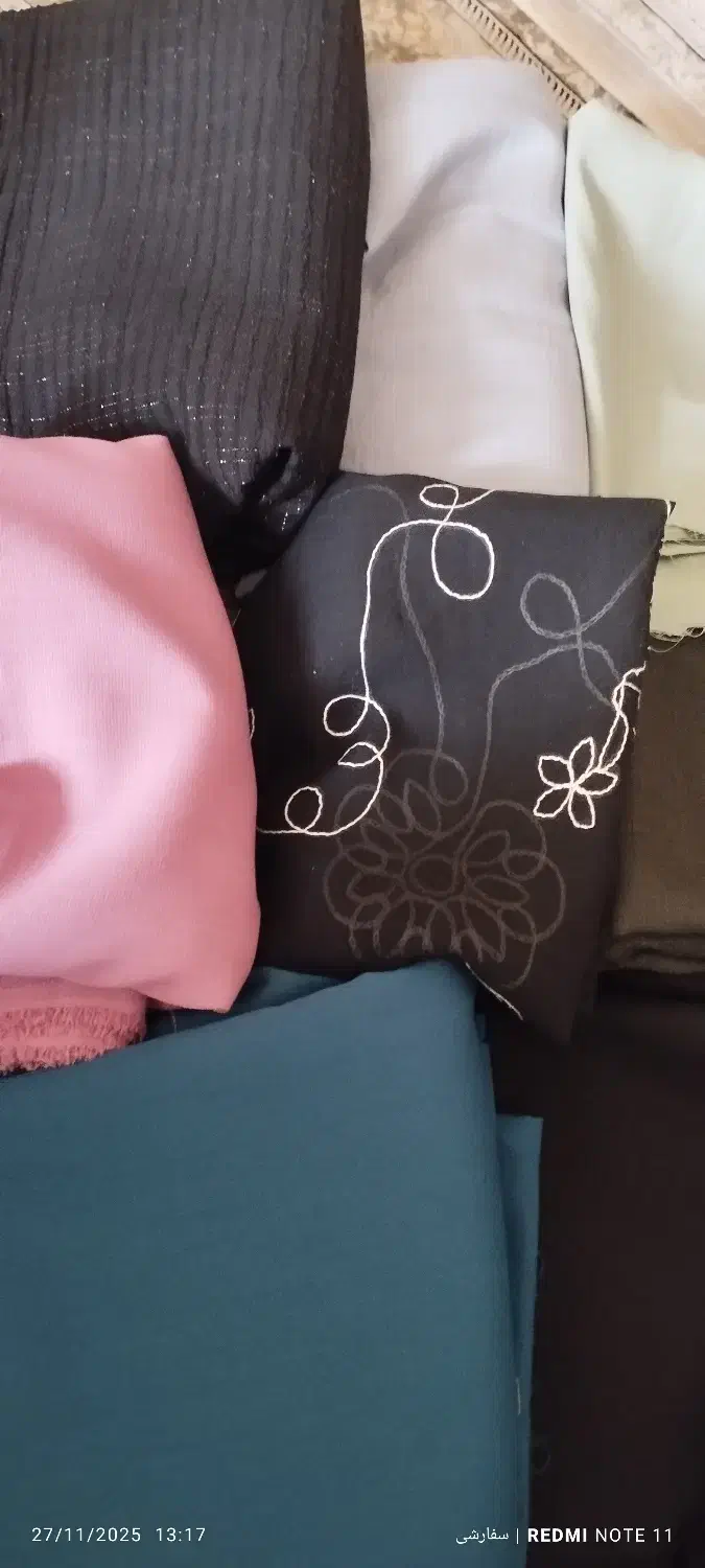 سلام.مقداری پارچه|لوازم خیاطی و بافتنی|کیاسر, |دیوار