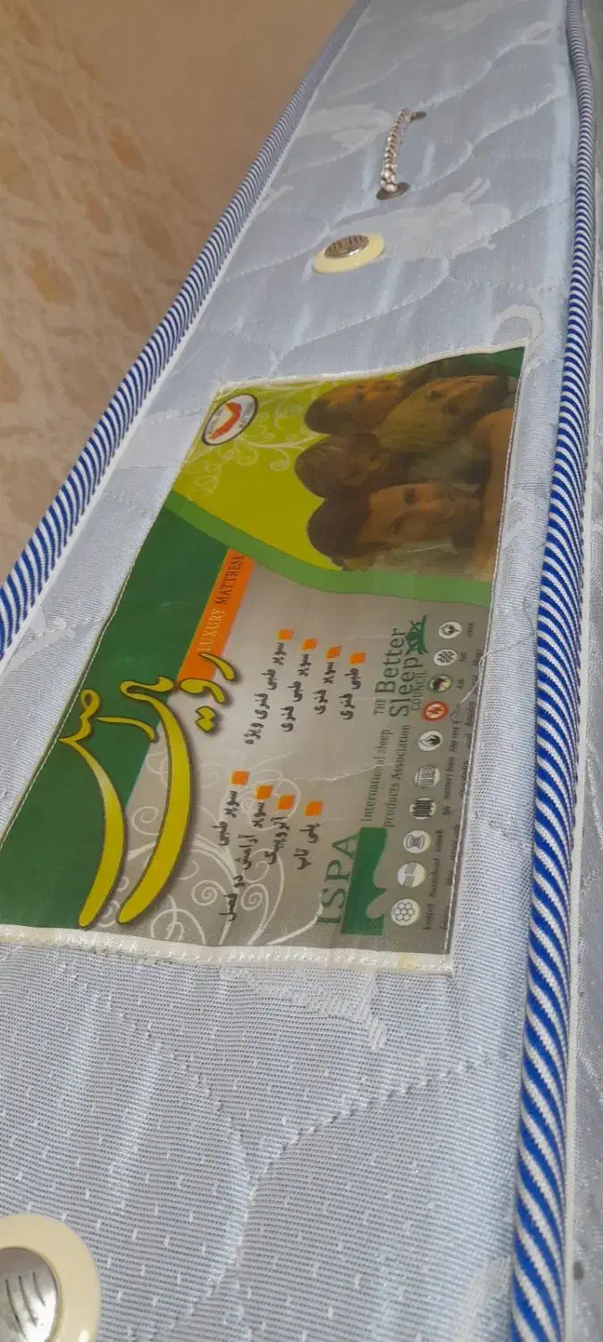 تخت یک نفره همراه تشک|تخت و سرویس خواب|لنگرود, |دیوار