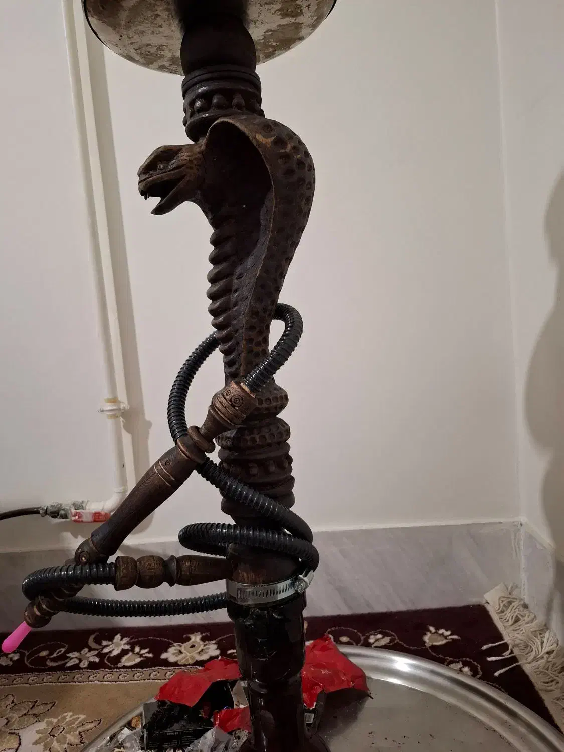 قلیان چوبی چند ساله|کلکسیون و سرگرمی|کنگاور, |دیوار