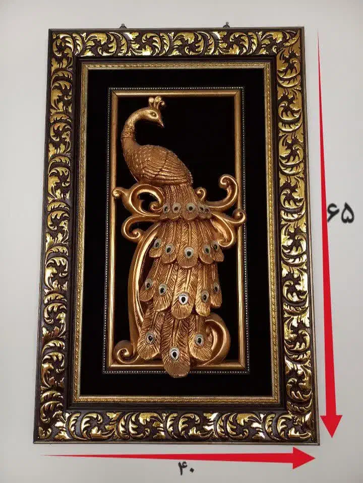 تابلو طاووس|تابلو، نقاشی، عکس|قم, شاه سید علی|دیوار