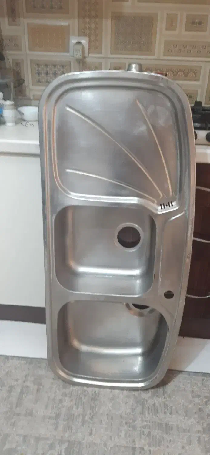 سینک دو قلو توکار، لگن راست|مصالح و تجهیزات ساختمان|تهران, والفجر (افسریه)|دیوار