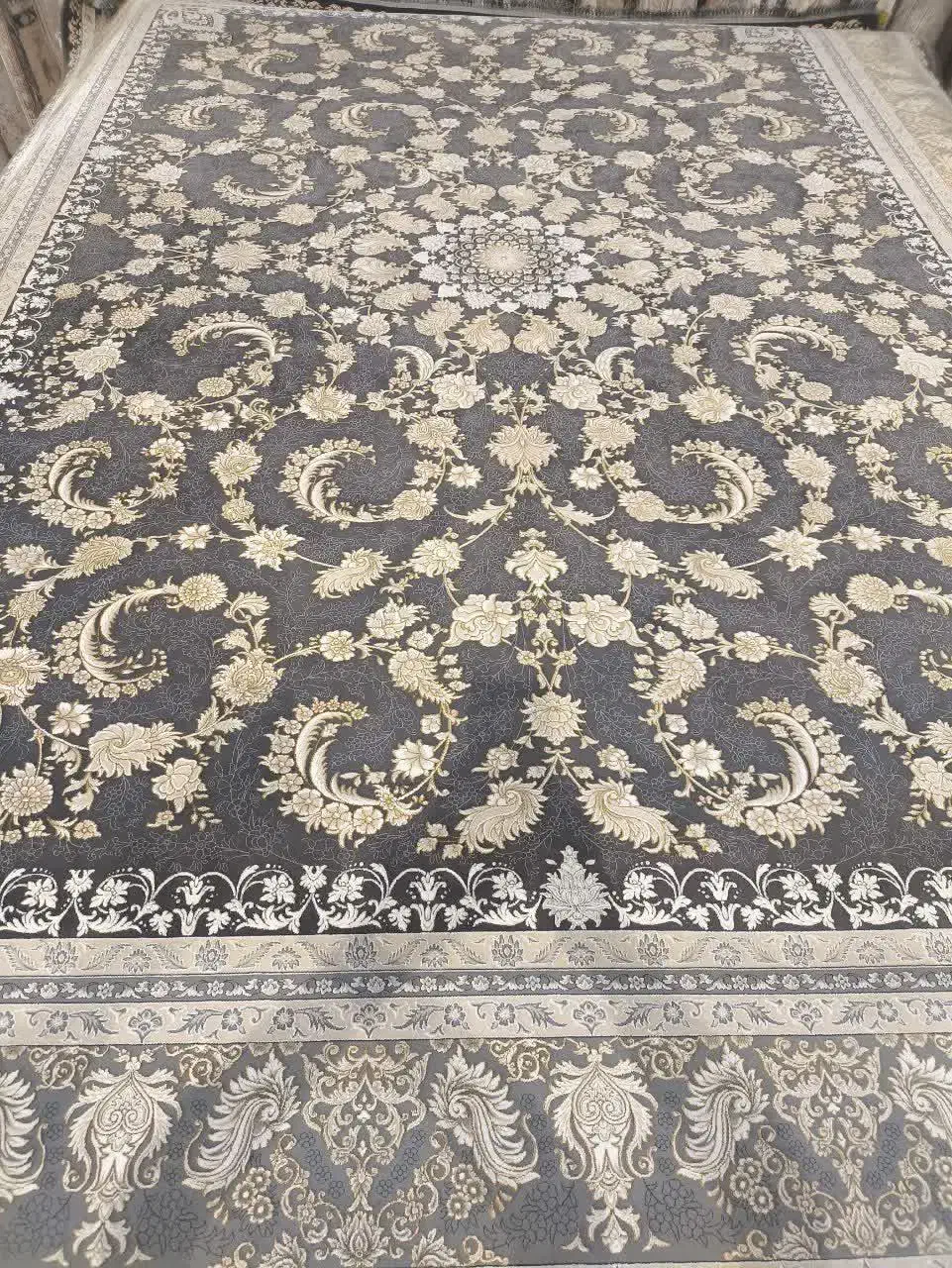 قالی 1200 شانه طلاکوب|فرش|کهریزک, |دیوار