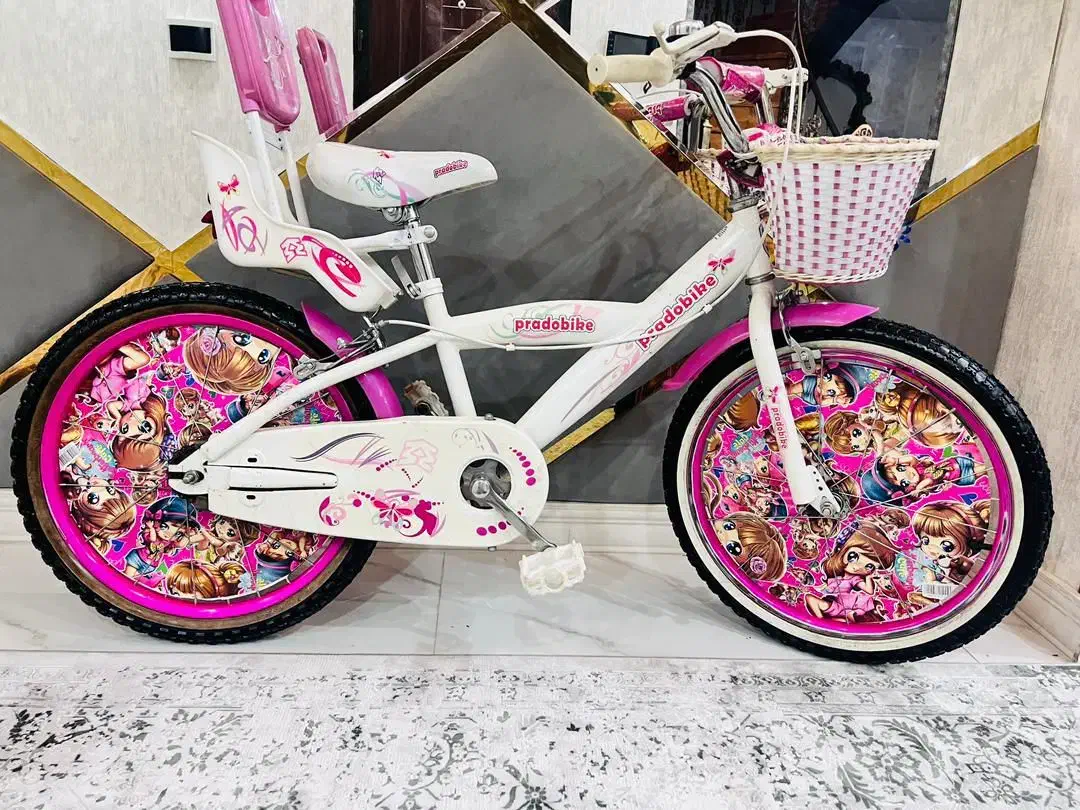 دوچرخه سایز ۲۰ دخترانه صورتی کاملا مرتب|دوچرخه، اسکیت، اسکوتر|محمدشهر, همایون ویلا|دیوار