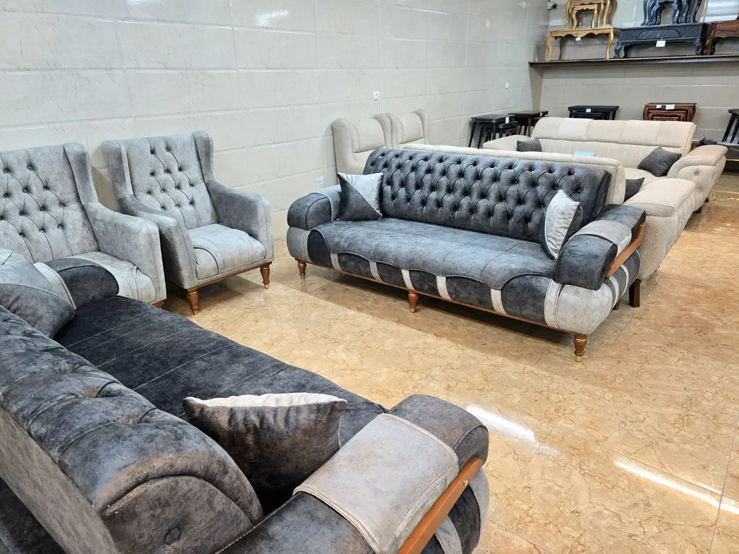 مبل 8نفره راحتی مکانیزم ایفل|مبلمان خانگی و میز عسلی|یزد, |دیوار