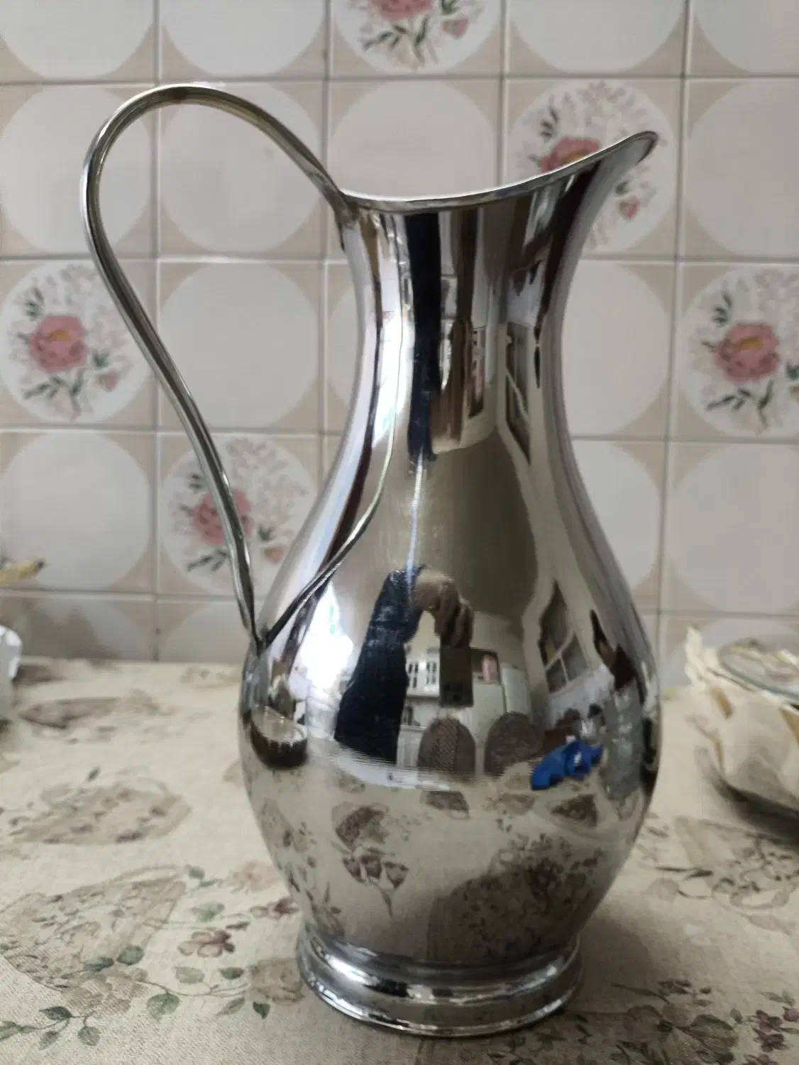 پارچ استیل قدیمی|قوری، کتری، قهوهساز دستی|بناب, |دیوار