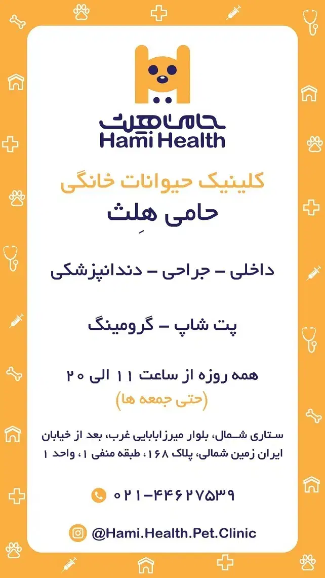 دامپزشکی حامی هلث|خدمات آرایشگری و زیبایی|تهران, سردارجنگل|دیوار