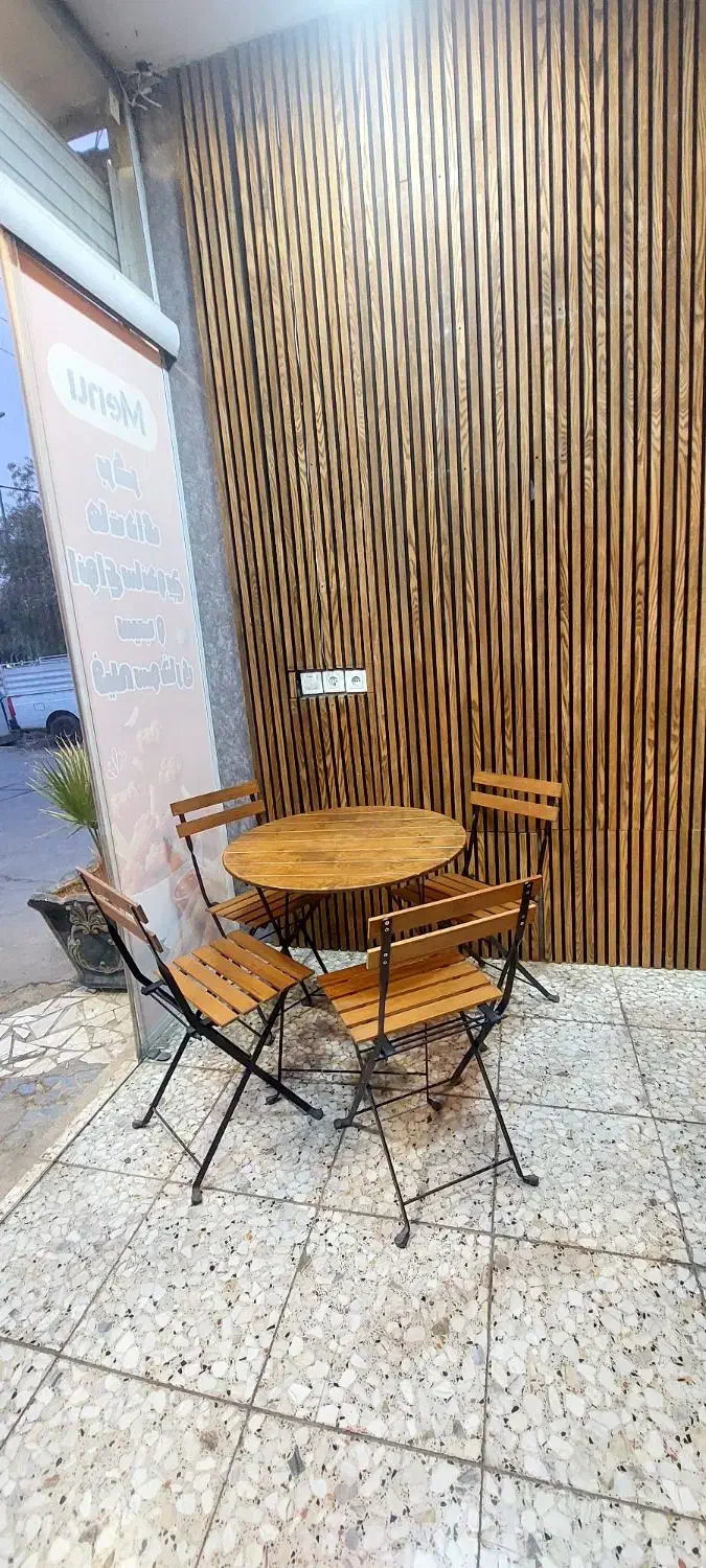 میز و صندلی تاشو چوبی|میز و صندلی غذاخوری|نجف‌آباد, طالقانی|دیوار
