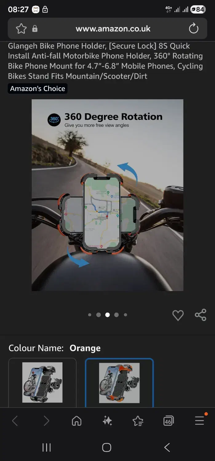 پایه نگهدارنده موبایل برای دوچرخه|دوچرخه، اسکیت، اسکوتر|شیراز, بعثت|دیوار