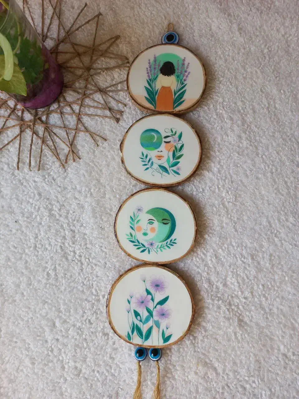 تابلوهای تلفیقی مدادرنگی و رزین|تابلو، نقاشی، عکس|نیشابور, فردوس شمالی|دیوار