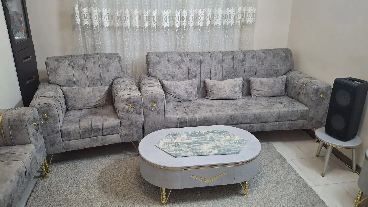 مبل هفت نفره|مبلمان خانگی و میز عسلی|پرند, فاز ۴|دیوار