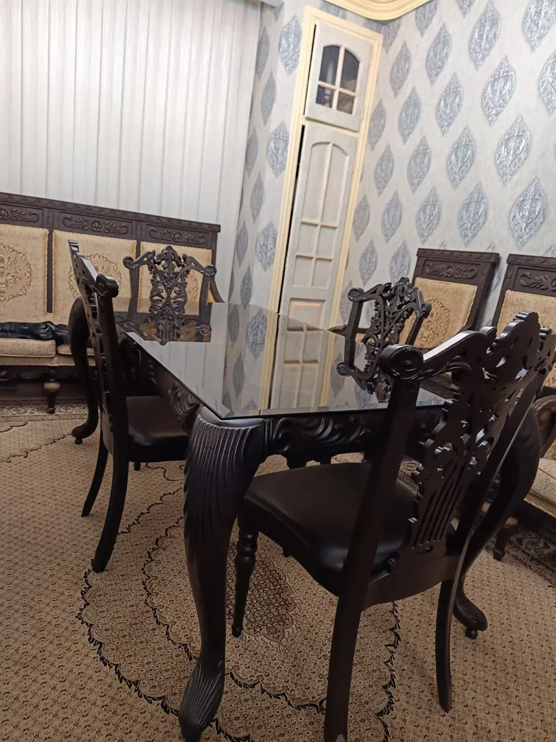 میز غذا خوری|میز و صندلی غذاخوری|سلماس, |دیوار