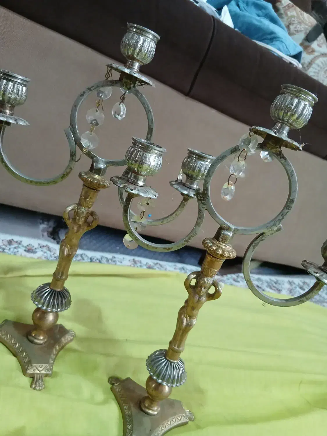 شمعدان قدیمی|کلکسیون اشیاء عتیقه|رشت, یخسازی|دیوار