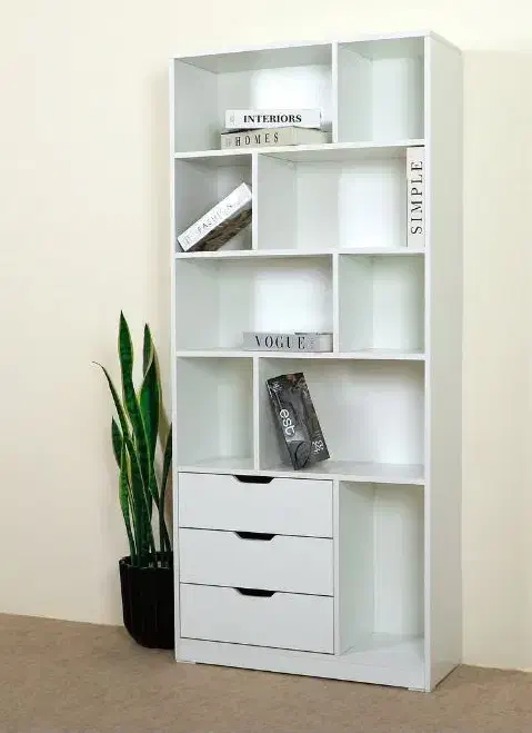 کتابخانه کشو دار تمام ام دی آف کورد چوب|کتابخانه، شلف، قفسه‌های دیواری|سنندج, |دیوار