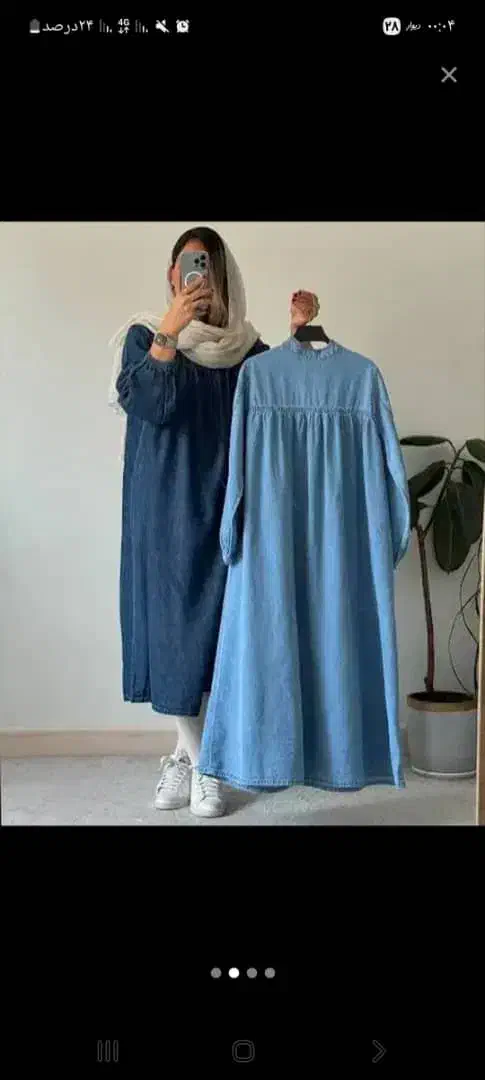 مانتو کفتان جین ذغالی|لباس|شاهین‌شهر, سعدی جنوبی|دیوار