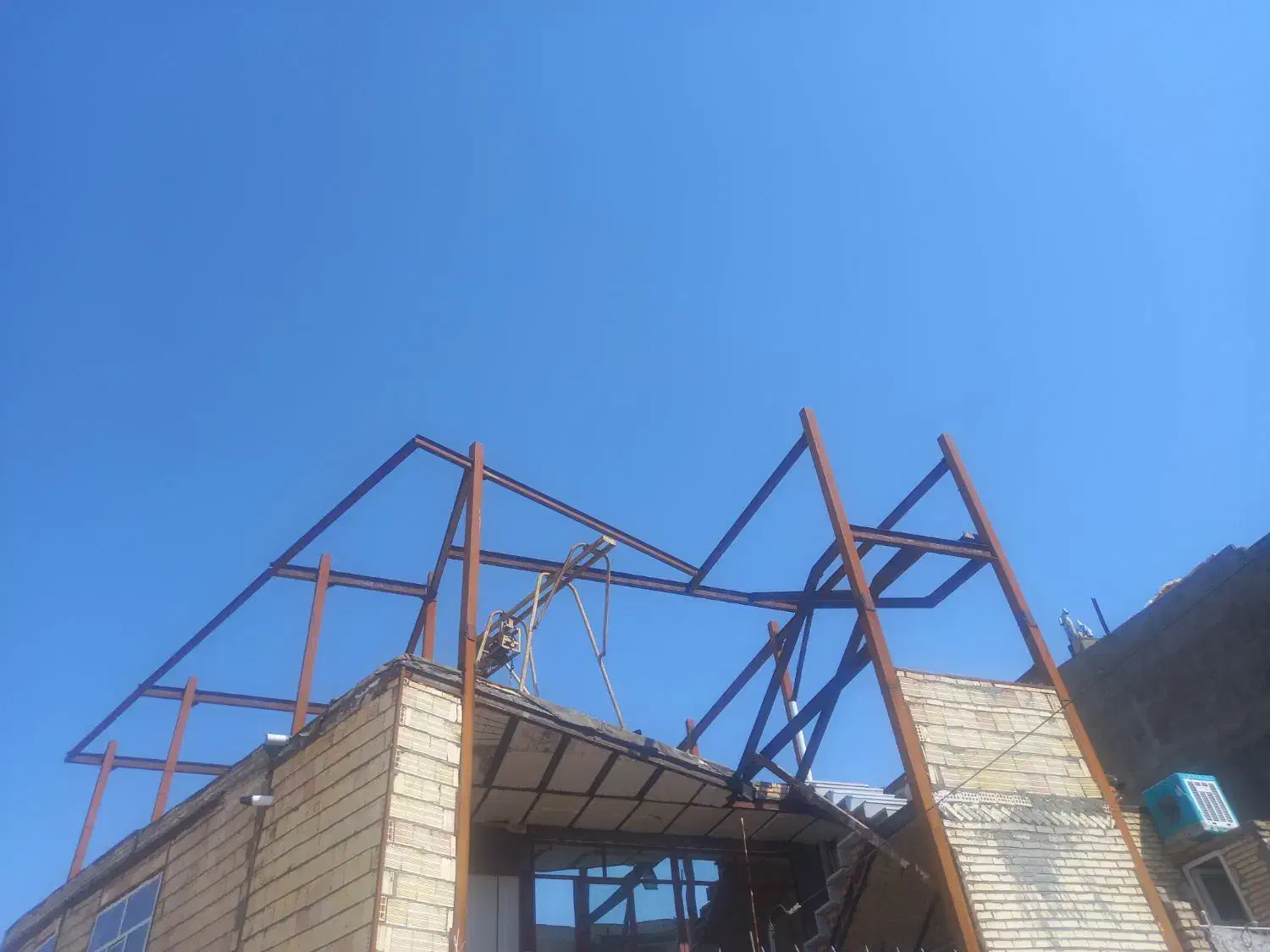 خانه اسکلت آهن نیم ساز|فروش آپارتمان|ملکآباد, |دیوار