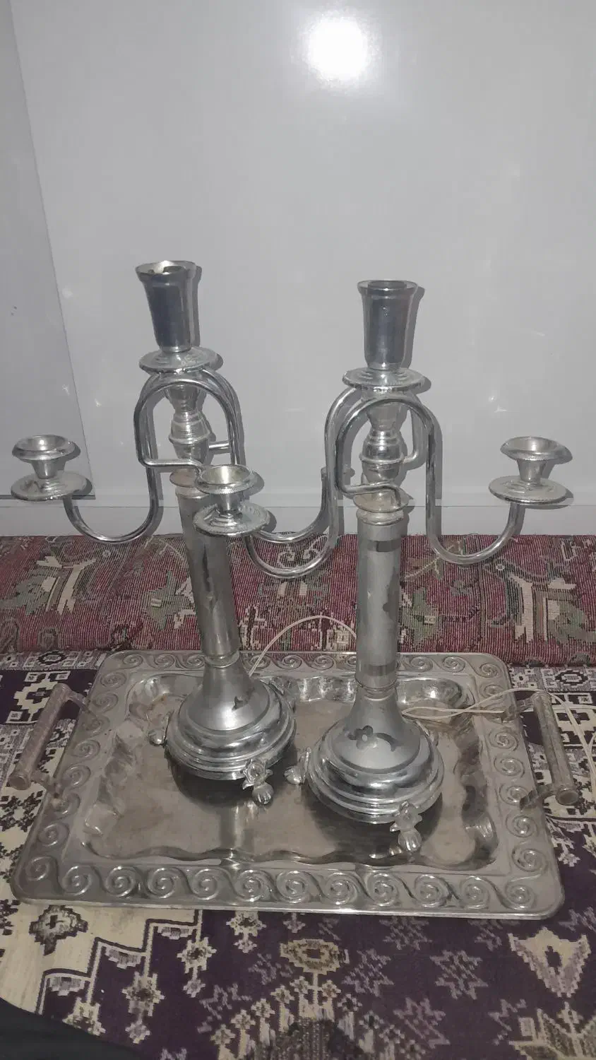 شمع دانی قدیمی|کلکسیون اشیاء عتیقه|خوی, |دیوار