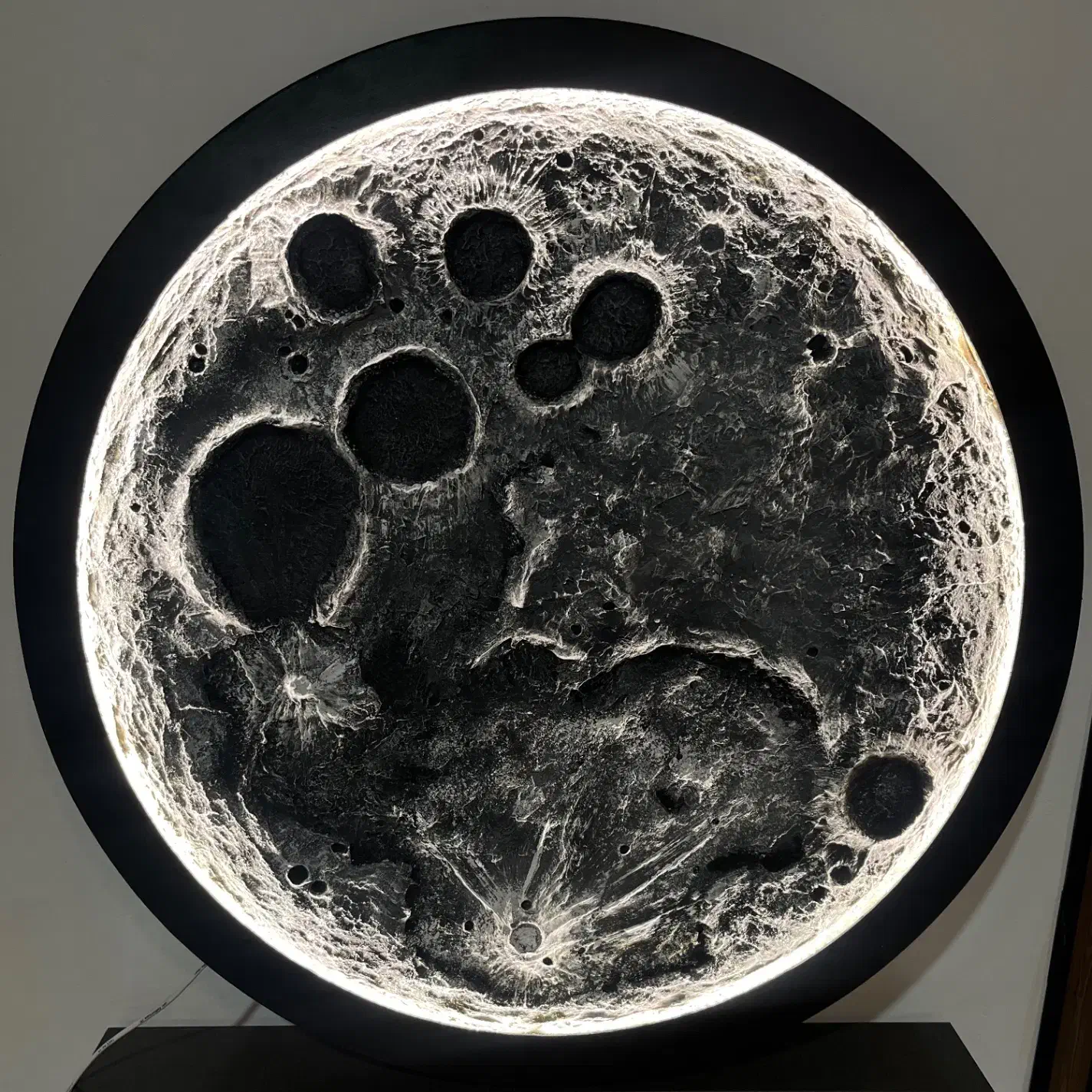 تابلو ماه نورانی و برجسته دکور شیک اتاق و پذیرایی|تابلو، نقاشی، عکس|شیراز, غدیر جنوبی|دیوار