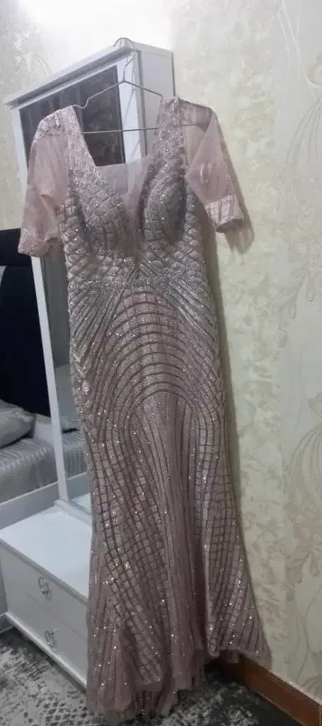 لباس مجلسی تماما سنگ دوزی|لباس|مشکیندشت, |دیوار