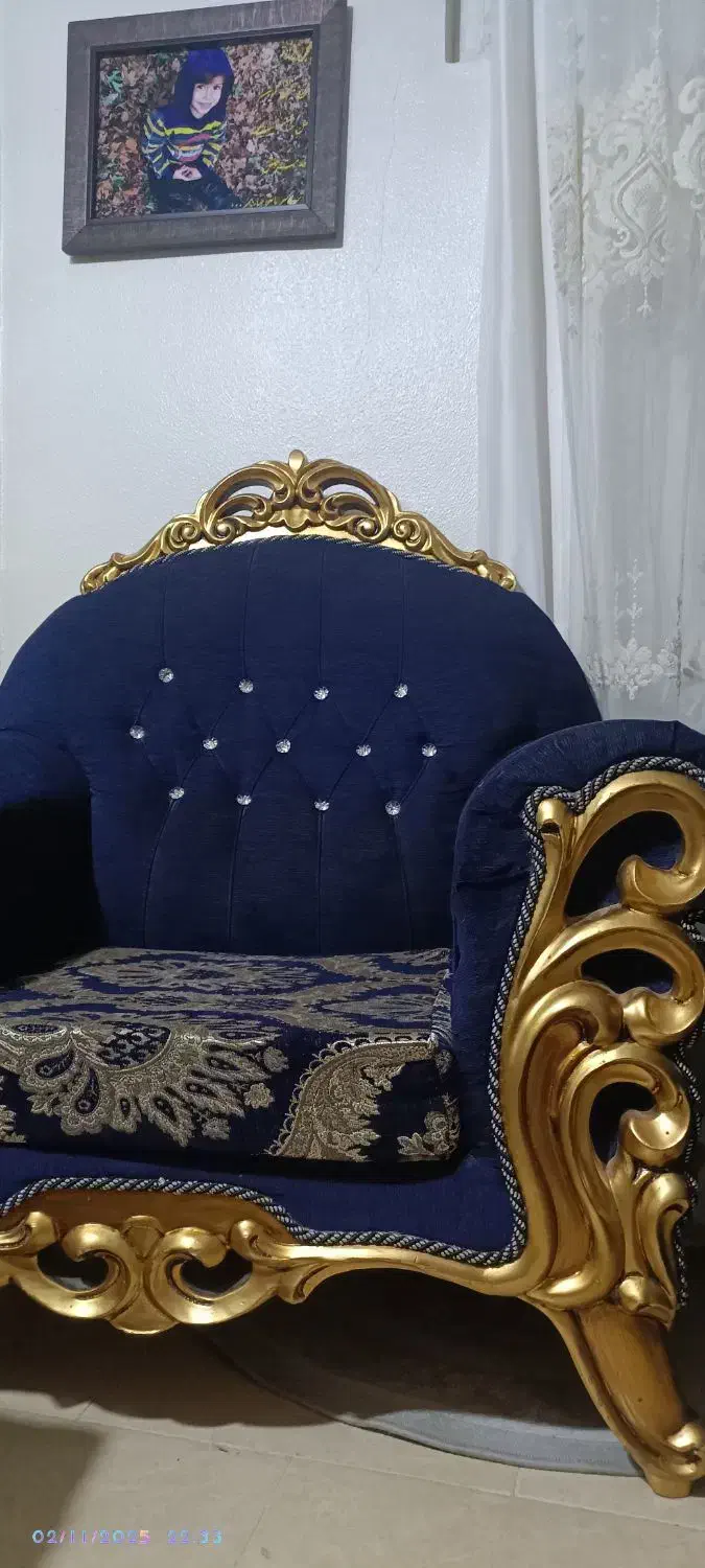 مبل راحتی و نیمه استیل|مبلمان خانگی و میز عسلی|شاهینشهر, مسکن مهر|دیوار