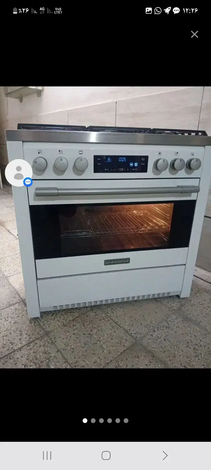 اجاق گاز ۵شعله صفحه لمسی دوو|اجاق گاز و لوازم برقی پختوپز|اصفهان, جلالیه|دیوار