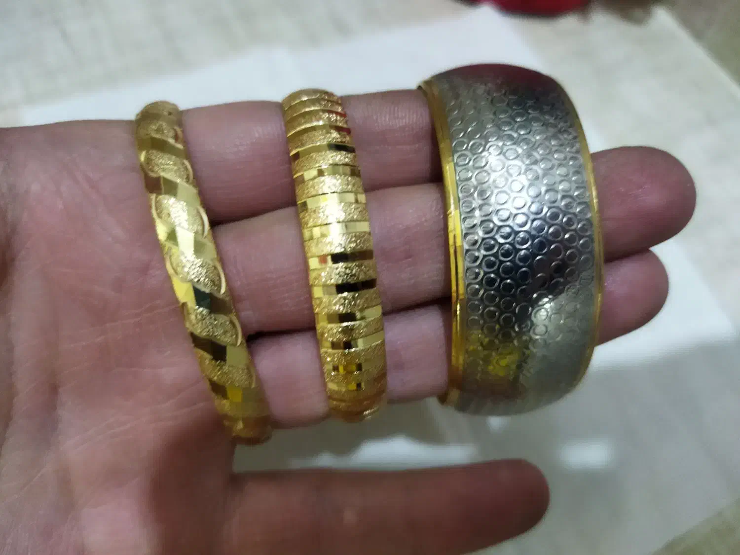 النگو بزرگ دو رنگ سایز ۳|بدلیجات|تبریز, |دیوار