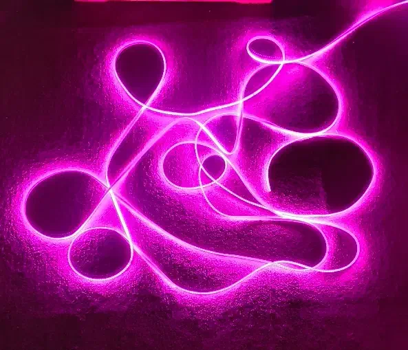 13 متر ریسه نئون رنگ نچرال بنفش|ریسه و چراغ تزئینی|فردیس, فردیس|دیوار