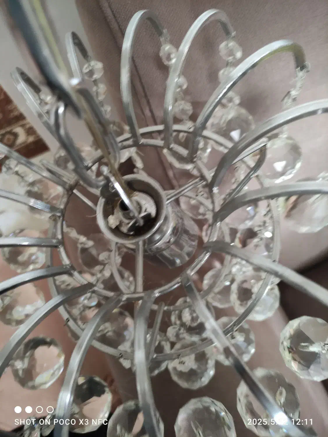 لوستر تک لامپ،12شاخه|لوستر و چراغ آویز|لنگرود, |دیوار