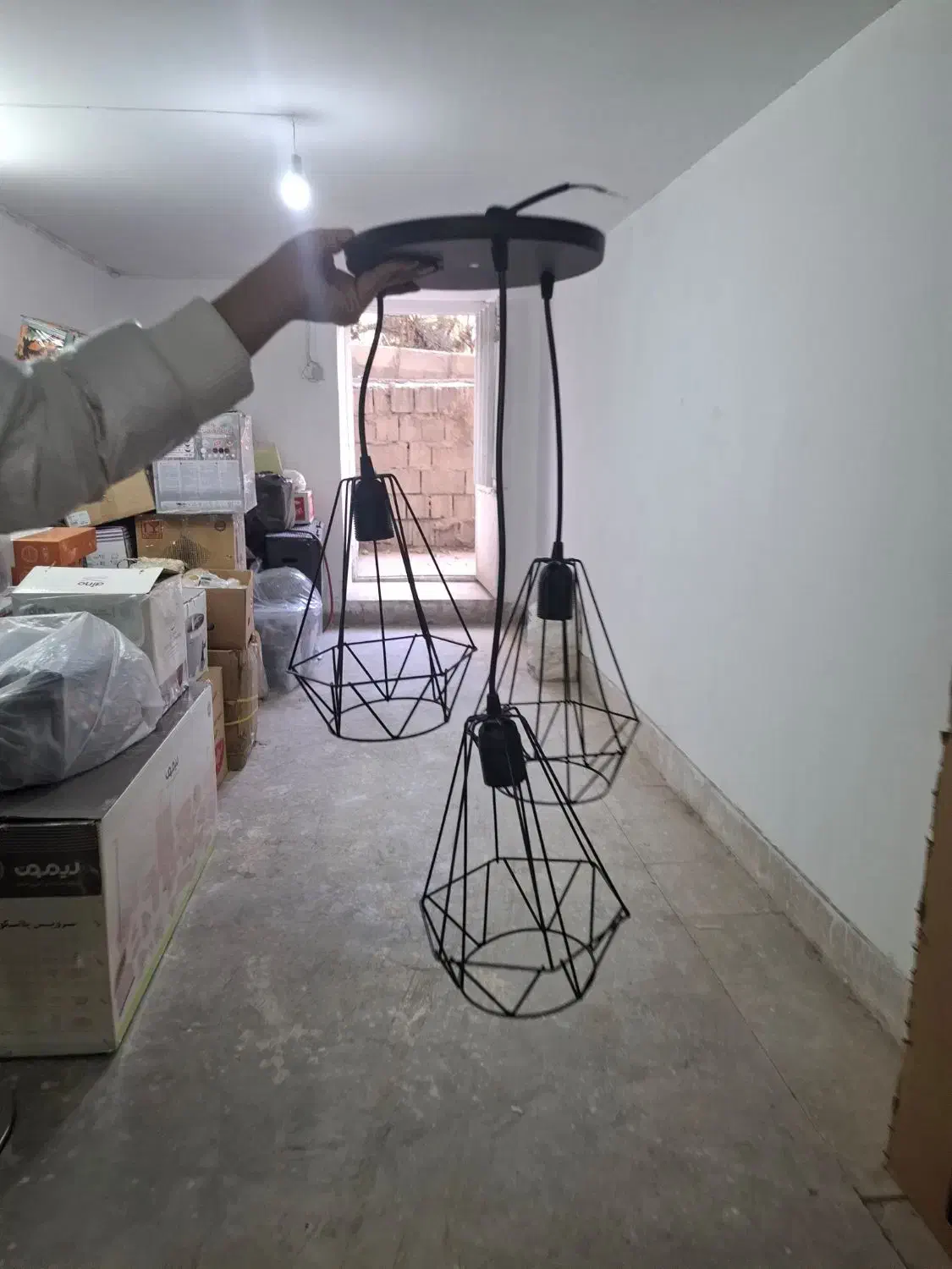 لوستر اتاق وآشپزخانه خانه|لوستر و چراغ آویز|اصفهان, کوی امام|دیوار