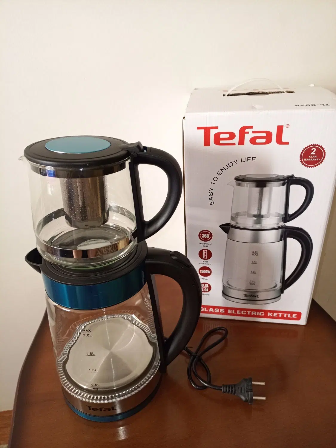 چایی ساز روهمی تفال - کتری قوری برقی tefal|سماور، چایساز، قهوهساز|تهران, کاشانک|دیوار