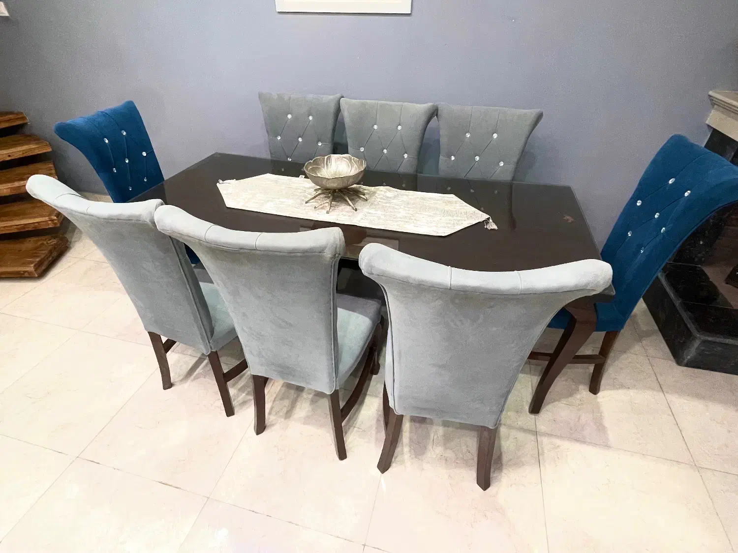 میز نهارخوری ۸نفره|میز و صندلی غذاخوری|چالوس, |دیوار