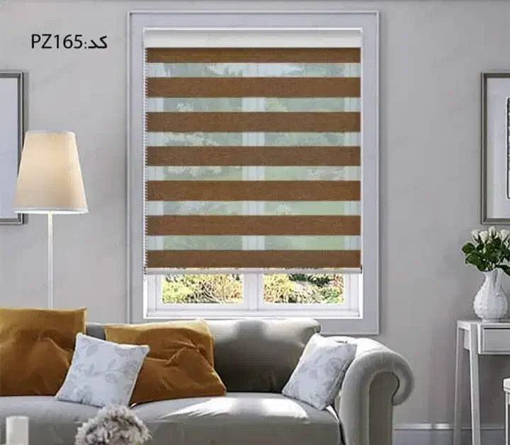 انواع پرده پانچی زبرا شید چاپی|پرده، رانر، رومیزی|نور, |دیوار