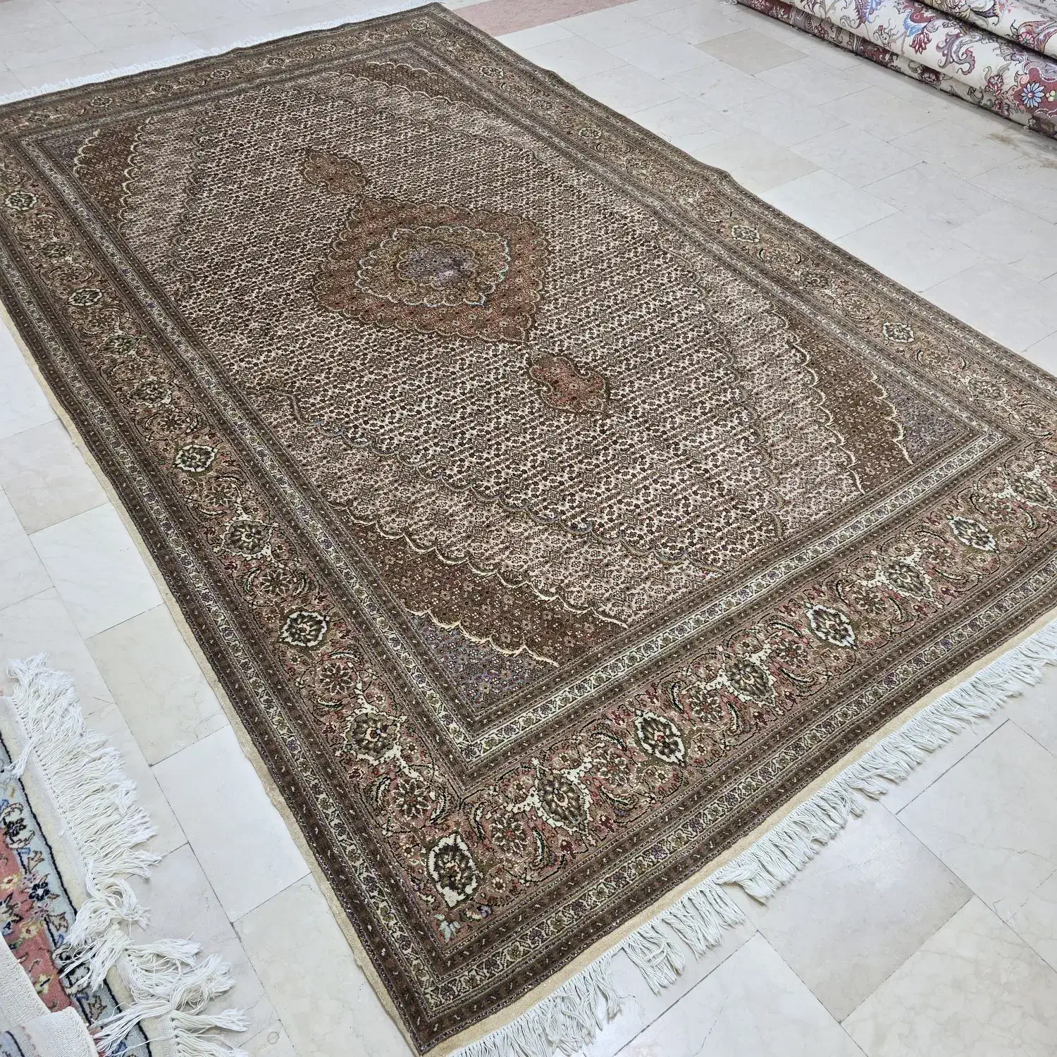 یکجفت۶متری دستباف ماهی تبریز ۴۰رج|فرش|تهران, دهونک|دیوار